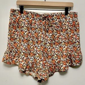 Wild Fable Floral Linen Blend Shorts - XL